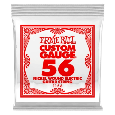 Ernie Ball - Single Nickel Wound Electric Guitar String - .056