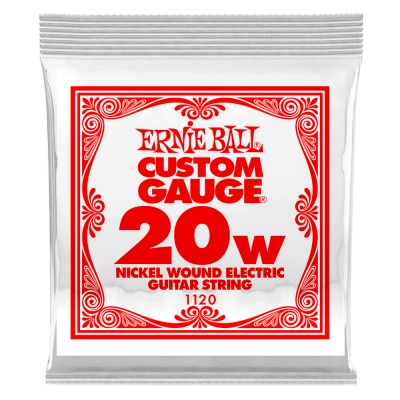 Ernie Ball - Single Nickel Wound Electric Guitar String - .020