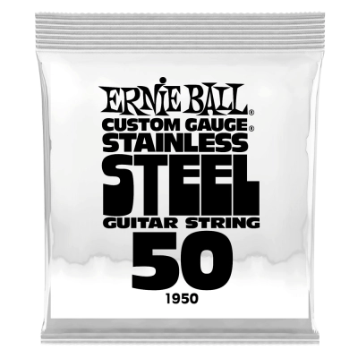 Ernie Ball - Single Stainless Steel Wound Electric Guitar String - .050