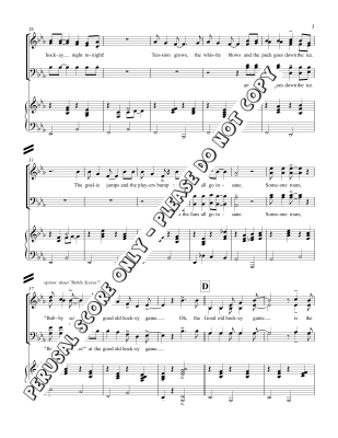 Hockey Song - Connors/Nickel - SATB