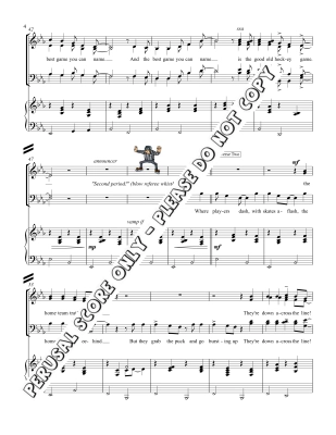 Hockey Song - Connors/Nickel - SATB