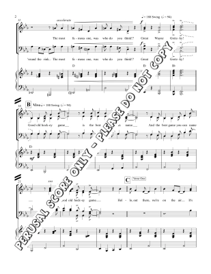 Hockey Song - Connors/Nickel - SATB