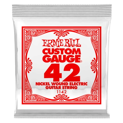 Ernie Ball - Single Nickel Wound Electric Guitar String - .042