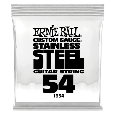 Ernie Ball - Single Stainless Steel Wound Electric Guitar String - .054