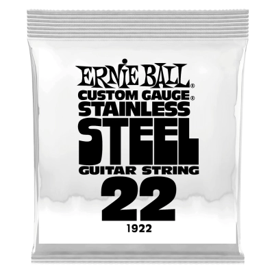 Ernie Ball - Single Stainless Steel Wound Electric Guitar String - .022