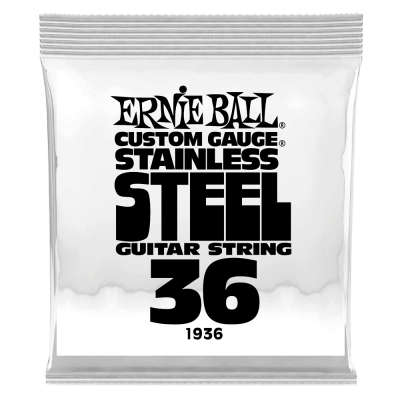 Ernie Ball - Single Stainless Steel Wound Electric Guitar String - .036