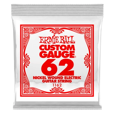 Ernie Ball - Single Nickel Wound Electric Guitar String - .062