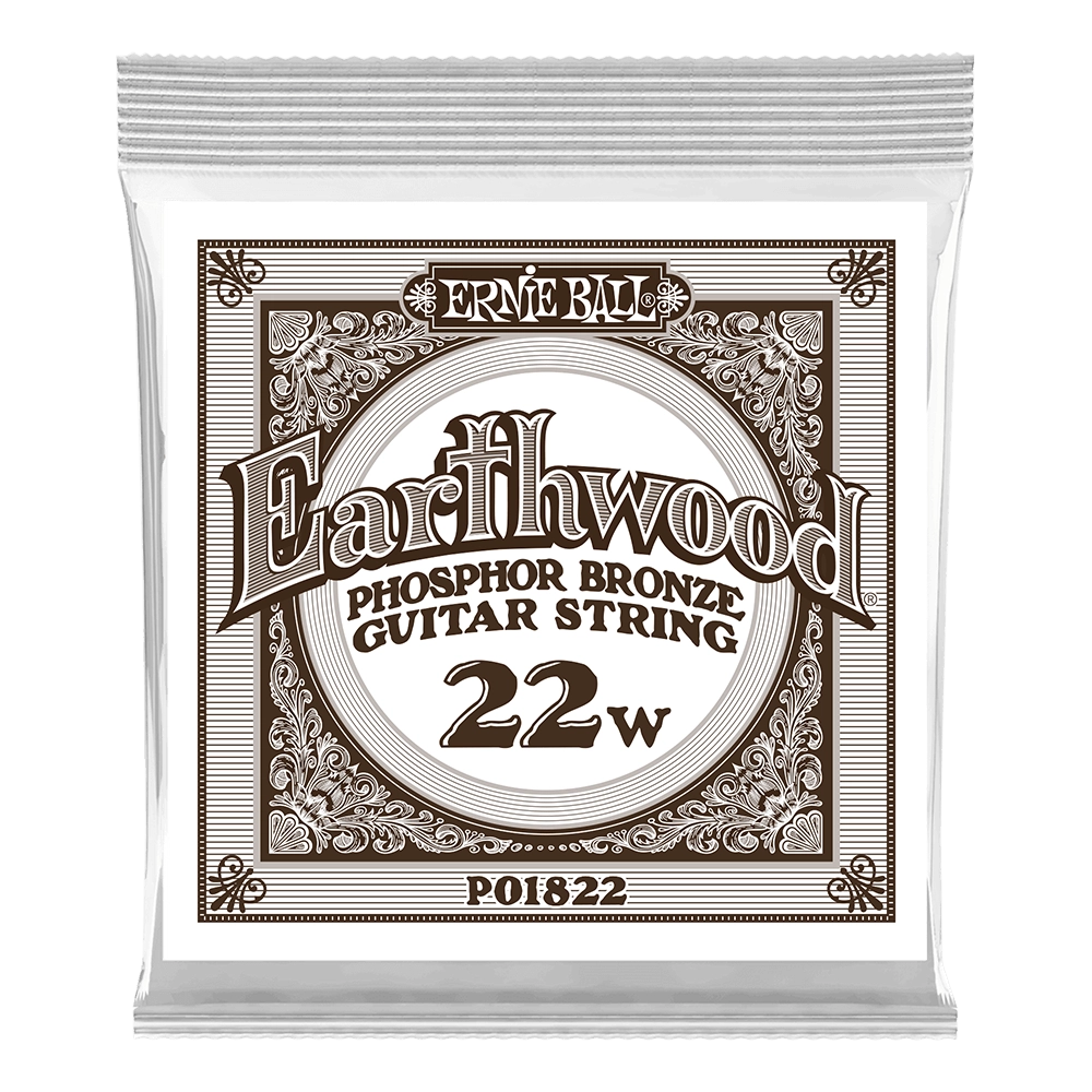 Single Earthwood Phosphor Bronze Acoustic Guitar String - .022