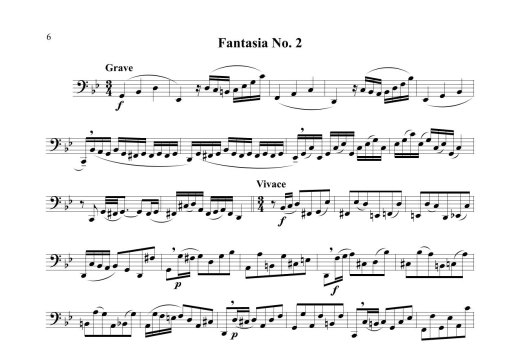 Twelve Fantasias - Telemann/Sauer - Bass Trombone - Book