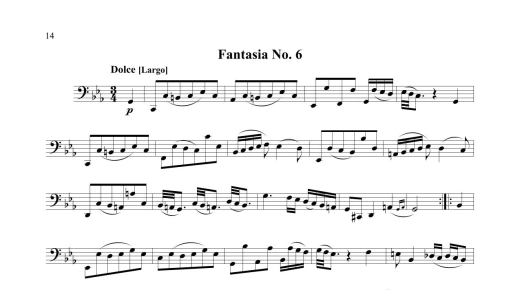 Twelve Fantasias - Telemann/Sauer - Bass Trombone - Book