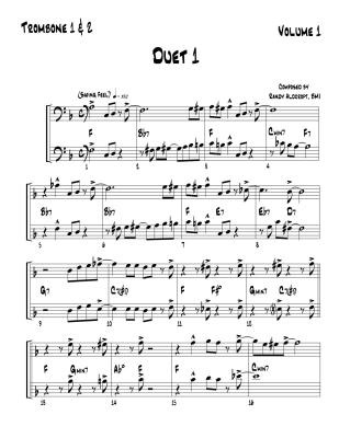 Famous Jazz Duets for Trombones, Volume 1 - Aldcroft - Trombone Duets - Book