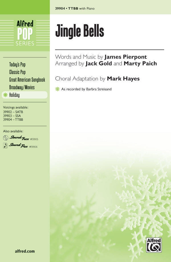 Jingle Bells - Pierpont/Gold/Paich/Hayes - TTBB