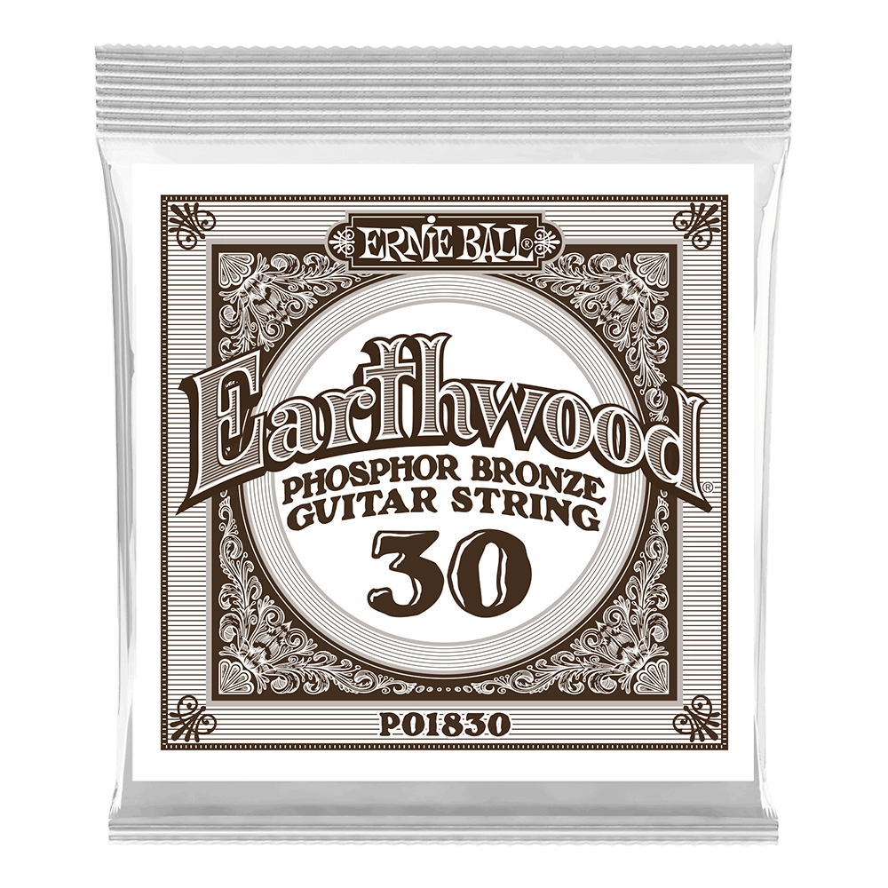 Single Earthwood Phosphor Bronze Acoustic Guitar String - .030