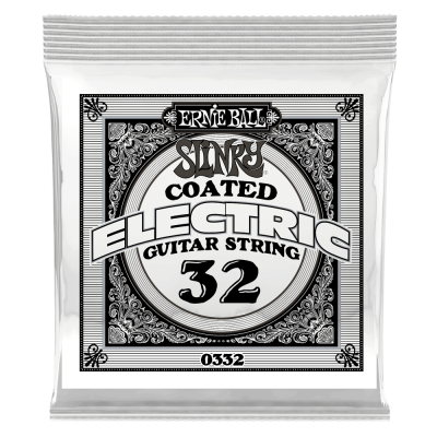 Single Slinky Coated Nickel Wound Electric Guitar String - .032