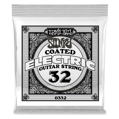 Ernie Ball - Single Slinky Coated Nickel Wound Electric Guitar String - .032