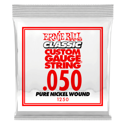 Single Classic Pure Nickel Wound Electric Guitar String - .050
