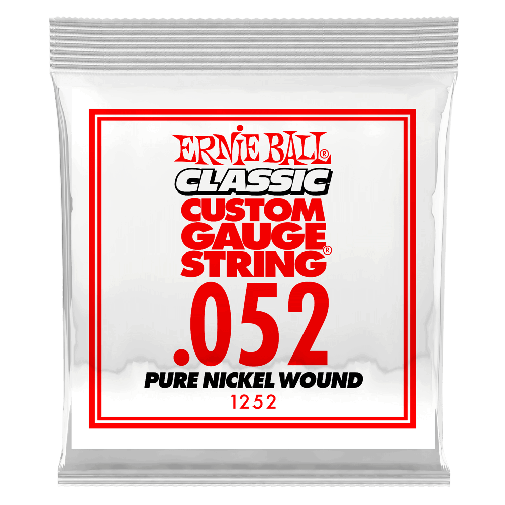 Single Classic Pure Nickel Wound Electric Guitar String - .052
