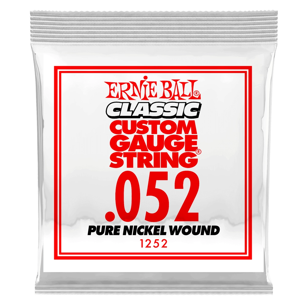 Single Classic Pure Nickel Wound Electric Guitar String - .052