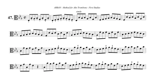 J.B. Arban Method, Part 1 - Groves - Alto Trombone - Book