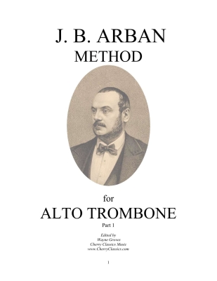 J.B. Arban Method, Part 1 - Groves - Alto Trombone - Book