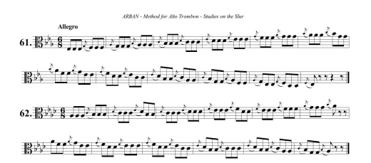 J.B. Arban Method, Part 1 - Groves - Alto Trombone - Book