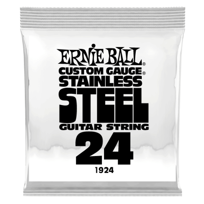 Ernie Ball - Single Stainless Steel Wound Electric Guitar String - .024