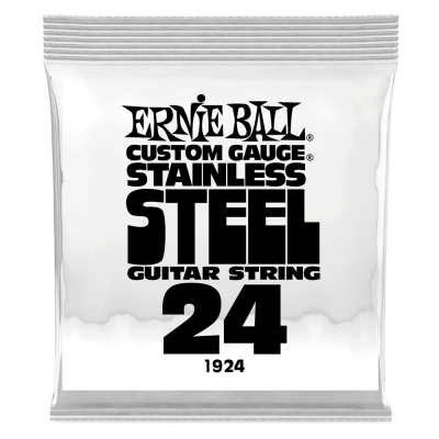 Ernie Ball - Single Stainless Steel Wound Electric Guitar String - .024