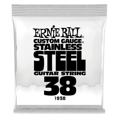 Ernie Ball - Single Stainless Steel Wound Electric Guitar String - .038