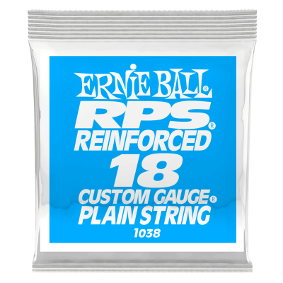 Ernie Ball - Single RPS Reinforced Plain Electric Guitar String - .018