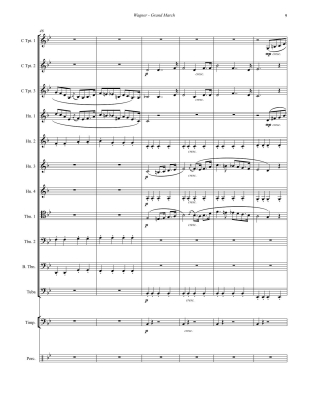 Grand March (from the opera Tannhauser) - Wagner/Jostlein - Brass Ensemble/Percussion - Score/Parts