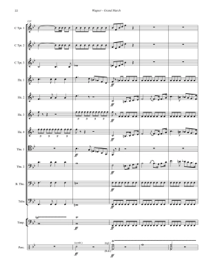 Grand March (from the opera Tannhauser) - Wagner/Jostlein - Brass Ensemble/Percussion - Score/Parts