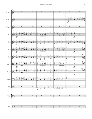 Grand March (from the opera Tannhauser) - Wagner/Jostlein - Brass Ensemble/Percussion - Score/Parts