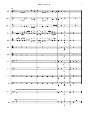 Grand March (from the opera Tannhauser) - Wagner/Jostlein - Brass Ensemble/Percussion - Score/Parts