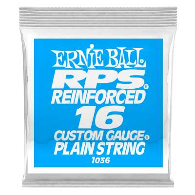Ernie Ball - Single RPS Reinforced Plain Electric Guitar String - .016