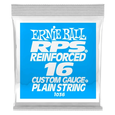 Ernie Ball - Single RPS Reinforced Plain Electric Guitar String - .016