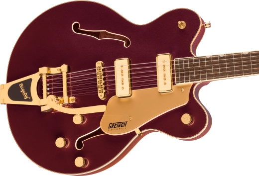 Electromatic Pristine LTD Center Block Double-Cut with Bigsby, Laurel Fingerboard - Dark Cherry Metallic