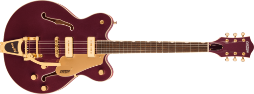 Gretsch Guitars - Guitare Electromatic Pristine LTD  bloc central, double pan coup et touche en laurier, avec Bigsby fini merisier fonc, mtallis