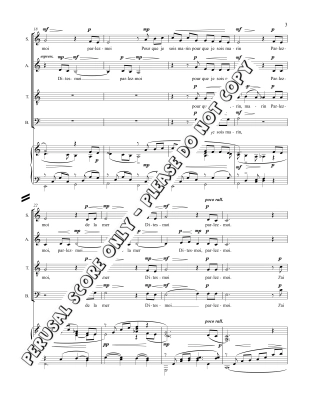 Parlez-moi - Levasseur-Ouimet/Bevan - SATB