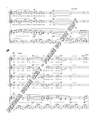 Parlez-moi - Levasseur-Ouimet/Bevan - SATB