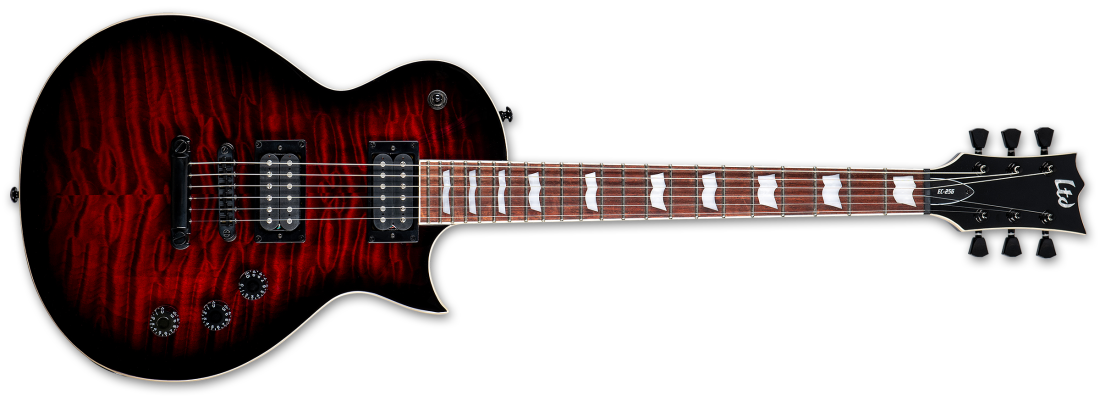 LTD EC-256QM Quilted Maple Electric Guitar - See Thru Black Cherry Sunburst