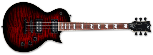 LTD EC-256QM Quilted Maple Electric Guitar - See Thru Black Cherry Sunburst