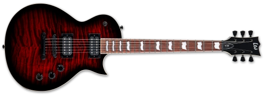 ESP Guitars - LTD EC-256QM Quilted Maple Electric Guitar - See Thru Black Cherry Sunburst