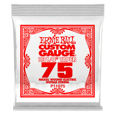 Ernie Ball - Single Extra Long Nickel Wound Electric Guitar String - .075