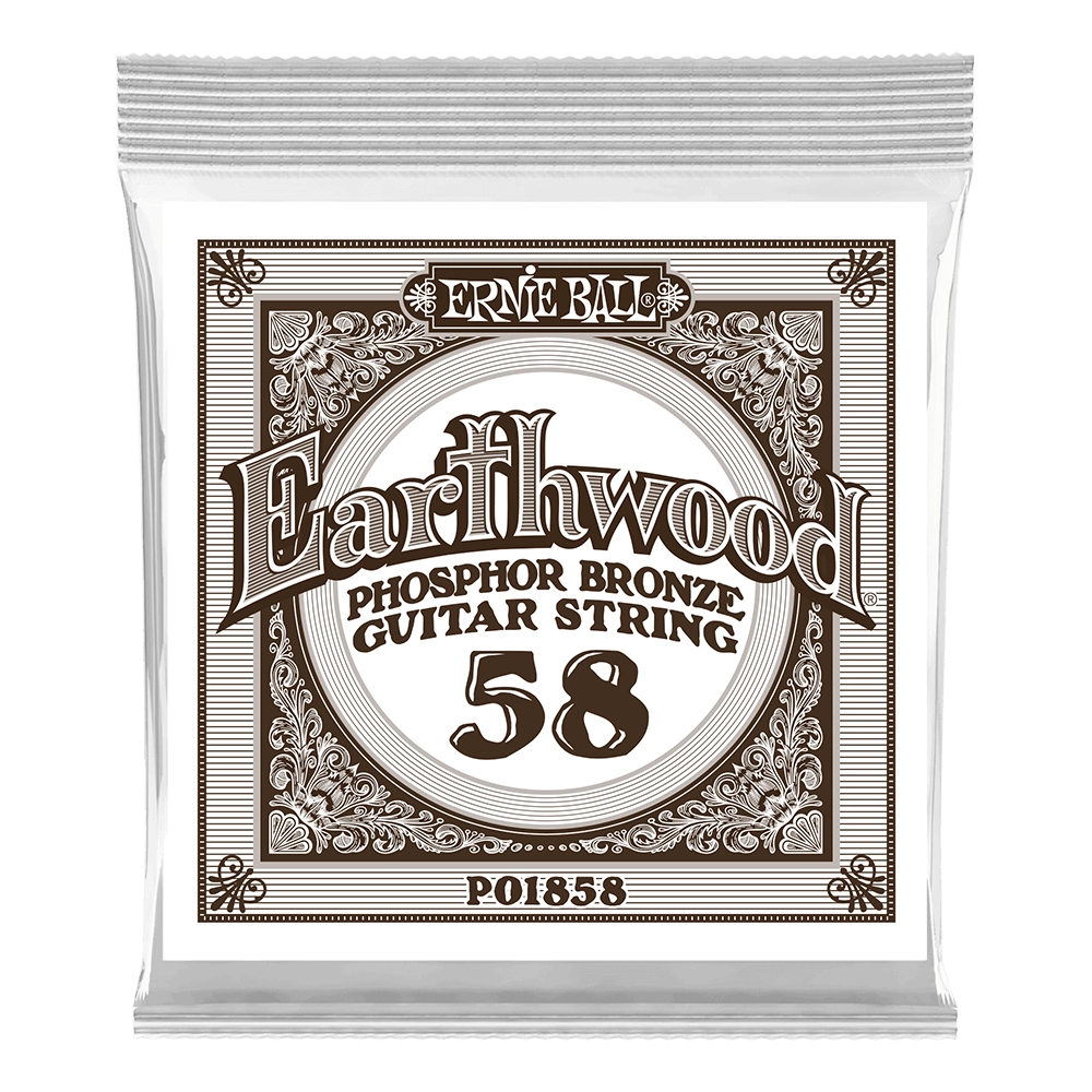 Single Earthwood Phosphor Bronze Acoustic Guitar String - .058