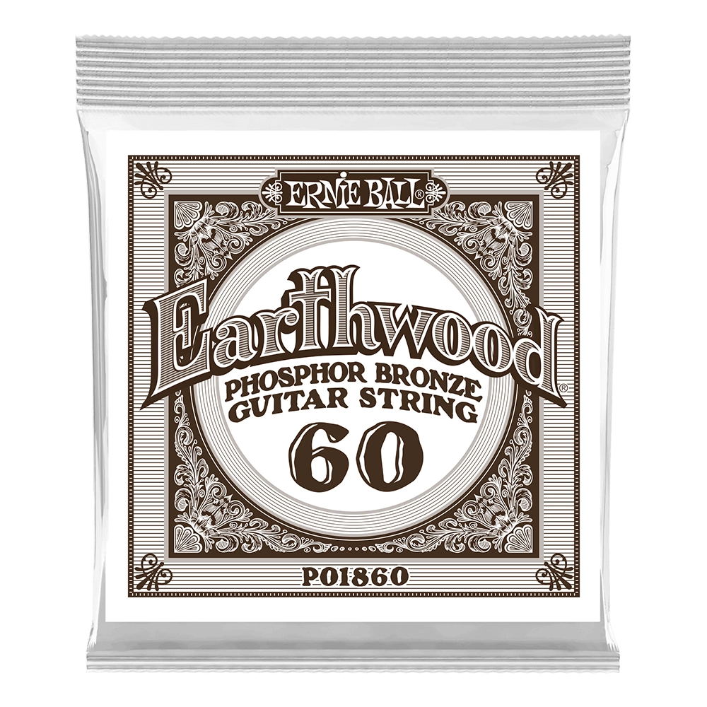 Single Earthwood Phosphor Bronze Acoustic Guitar String - .060