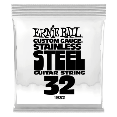 Ernie Ball - Single Stainless Steel Wound Electric Guitar String - .032