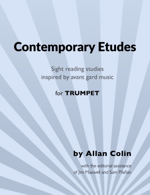 Charles Colin Publications - Contemporary Etudes (tudes de lecture  vue inspires de la musique davant-garde) Colin  Trompette  Livre