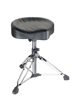K & M Stands - 14000 Double-Braced Drummers Throne - Chrome