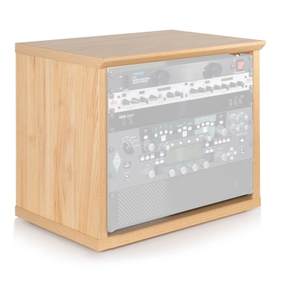 Elite Series Furniture Desktop 8U Studio Rack - Maple