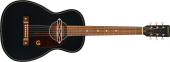 Gretsch Guitars - Deltoluxe Parlor Acoustic Guitar, Walnut Fingerboard and Tortoiseshell Pickguard - Black Top